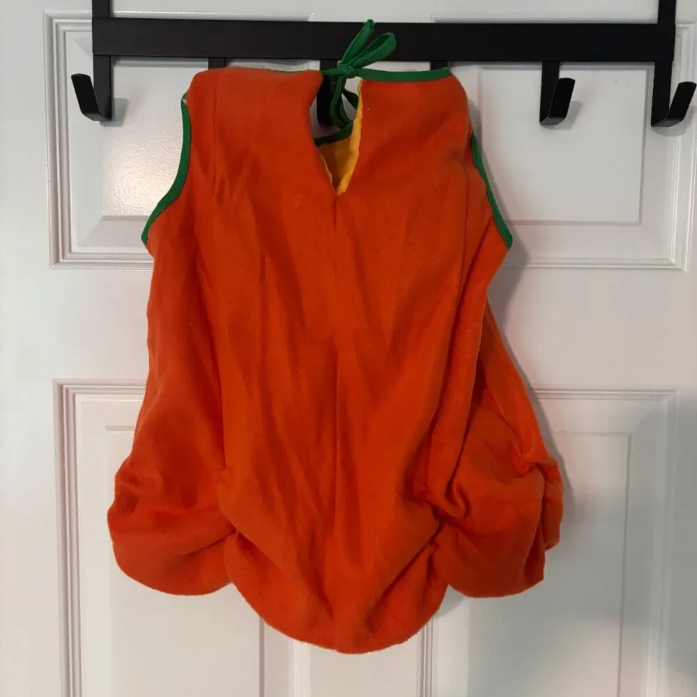 Pumpkin Jack-O’-Lantern Padded Costume Vest Orange/Green –‎ Toddler Size